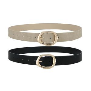 2 Pack Women Belts For Jeans Pants Dresses Ladies Fashion Faux Leather Waist😌